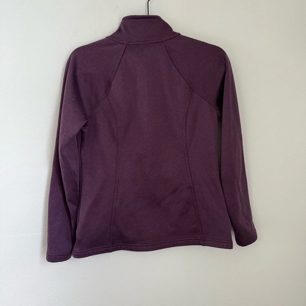The North Face Women's Chest Logo Purple Zip Up Jacket Size M